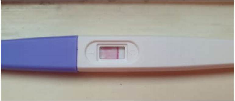 Smudge on pregnancy test